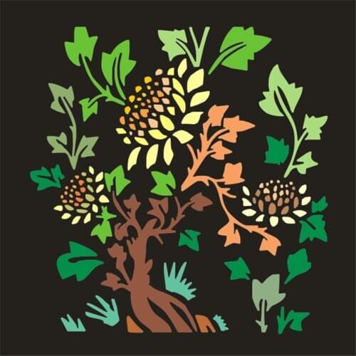 13*14CM Lotus shield DIY cake scrapbook stencils hollow Embellishments printing lace ruler Valentines Day Cover template