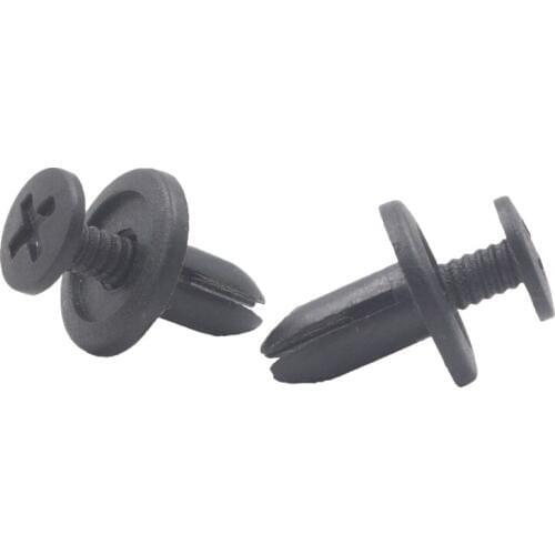 500x expansion Screw Type Clip Retainer Fastener Rivet Fit 6mm Hole for Toyota Mazda Car Accessories