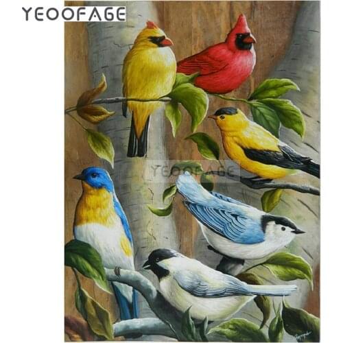 5D DIY Diamond Painting Needlework Diamond Mosaic cross stitch Diamond Embroidery sparrow Pattern Hobbies and Crafts Home decor