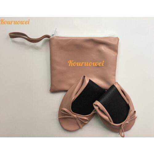 Free Shipping! 2015 cheap nice gift foldable ballet shoes flats for happy wedding bride and bridegroom choose