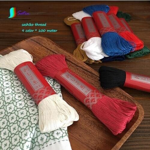Wholesale Price 900 Meters Home Make Embroidery Pad Pillow Decoration Sew Dark Color 6 Strands Sashiko Thread S0310L
