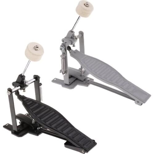 Aluminium Alloy Single Spring Bass Children Drum Pedal Adjustable Stroke with Wool Beater Percussion Replacement Accessories