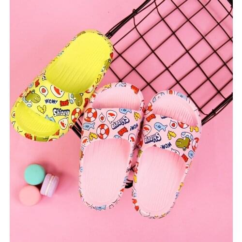 Cute Printed Childrens Shoes Summer Boys And Girls Sandals And Slippers Beach Indoor And Outdoor Soft-soled EVA Shoes ZJX