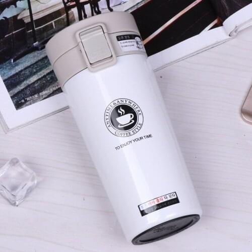 380ML Travel Coffee Tumbler Stainless Steel Milk Tea Mug Insulated Travel Thermos Water Bottle Tumbler 1Pcs Vacuum Thermocup