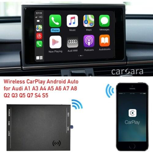 CarPlay interface mirror box for RS3 RS4 RS5 RS6 RS7 apple car play iphone ios Android Auto gps map BT call waze spotify