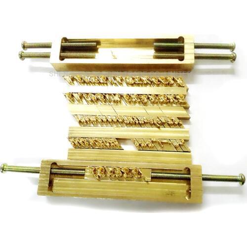 Brass Flexible Letters,CNC Engraving Mold ,hot Foil Stamping Machine,number,symbol Customization Font,Character Mold
