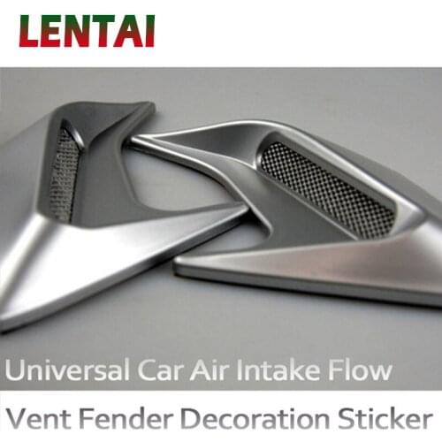 LENTAI For Opel astra h j g insignia vectra c corsa Suzuki swift grand Saab 1PC Car Hood Side Vents Stickers Shark Gills Styling