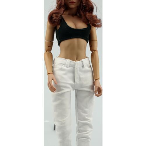 1/6 Scale Women Sexy Ultra Short Vest Clothing Female Sexy Jeans Clothes For 12" Action Figure Body Doll Toys