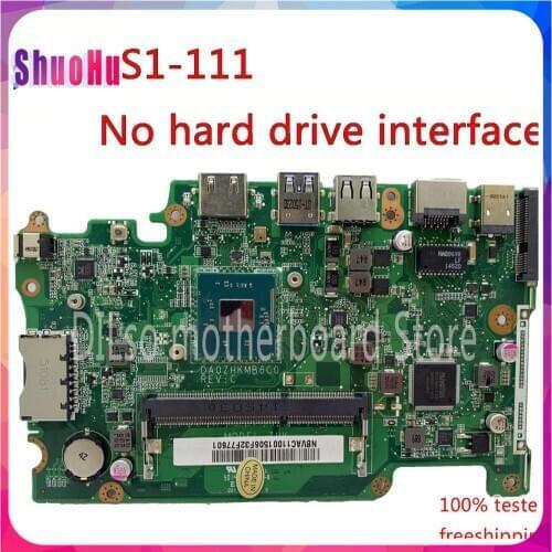 KEFU DA0ZHKMB6C0 Mainboard For Acer Aspire ES1-111 Laptop Motherboard DDR3 N2830 No Hard Drive Interface Work 100% Original HM76