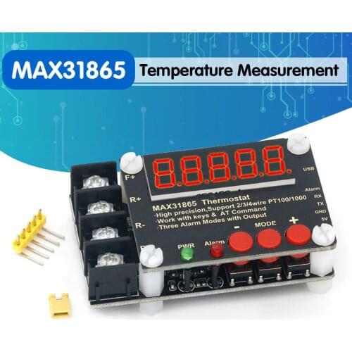 MAX31865 Temperature Measurement Module Collector High Precision PT100 PT1000 Serial Port Host Computer For Ardunio/STM32/PI