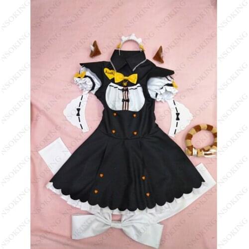 Nekopara Azuki Cosplay Orange Maid Costume