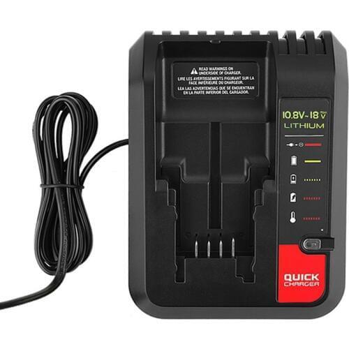New Replacement Lithium Battery Charger for Black and Decker PORTER CABLE Stanley Lithium Battery Charger 2A 10.8-20V 100-240V