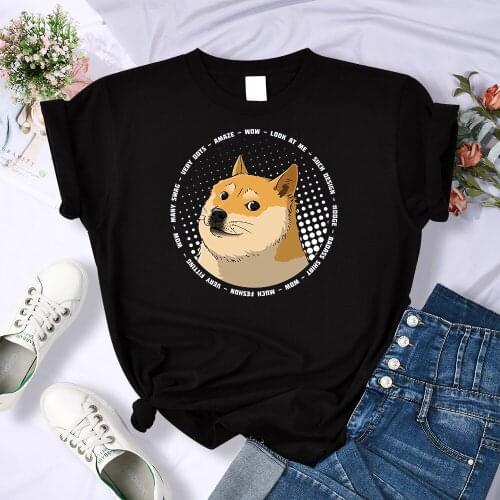 Despised Single Dog Cool T Shirts Women Fashion Loose T-Shirts Summer Brand Half Sleeves Fashion Breathable Womens Clothes