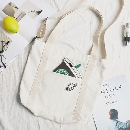 Simple Fashionable Large Capacity Art Canvas Bag Tutorial Bag Female Students Multi-purpose Backpack School Supply
