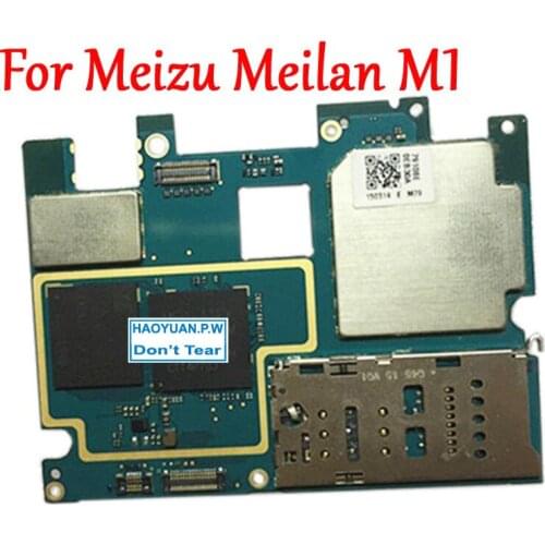 Tested Full Work Original Unlock Motherboard For Meizu Meilan M1 8GB Logic Circuit Electronic Panel with Firmware