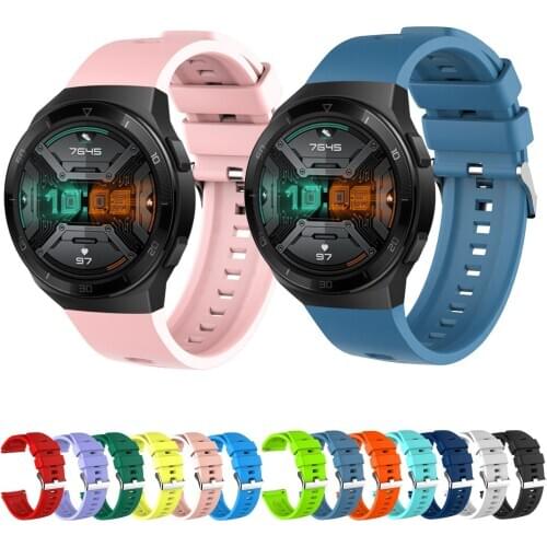 Soft Silicone Band For HUAWEI WATCH GT 2e GT2e Strap Wristband Replace Rubber Watchband Belt With Quick Spring Pins
