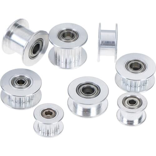 Hot New 2GT 16Teeth Or 20 Teeth Synchronous Wheel Idler Pulley Bore 3mm Or 5mm With Bearing For GT2 Timing Belt Pitch: 2mm