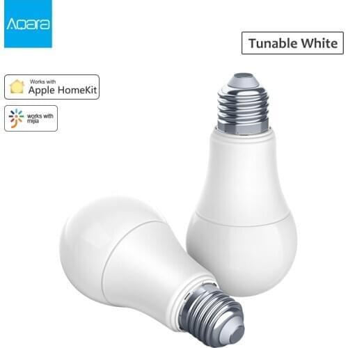 Aqara LED Bulb 9W E27 Tunable White 2700K-6500K Zigbee Smart Bulb Brightness Adjustment Voice Control Work For MI Apple Homekit