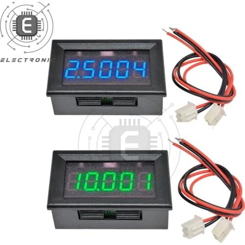 LED Digital Voltmeter Voltage Meter Car Motorcycle Volt Tester Detector DC Capacity Monitor Green Blue