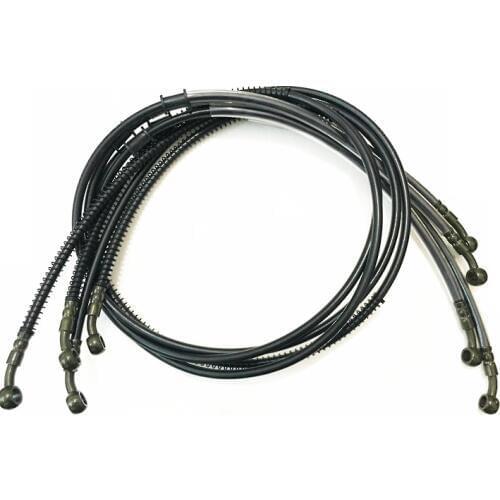 50cm-200cm Motorcycle Brake Oil Hose Brake Line Universal Motorbike Stainless Steel Braided Pipeline Latiguillo Freno Moto ATV