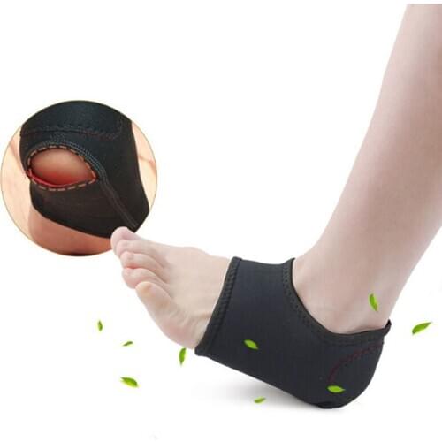 Unisex 1Pair Nylon Heel Socks Pain Relief Heel Pads Men Women Foot Care Inserts