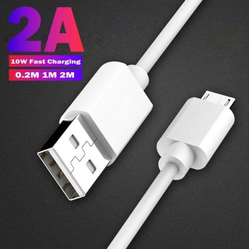 0.2M 1M 2M Micro USB Data Charging Cable For Samsung S7 Huawei Mate 7 8 Honor 6 Plus Xiaomi Redmi 6 Android Phone Charger Cable
