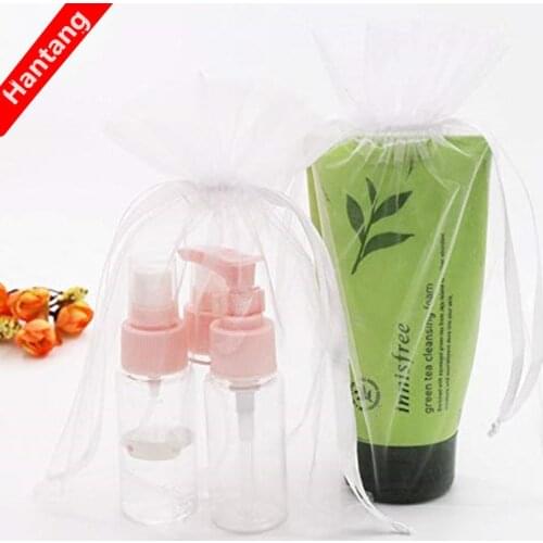 100pcs Tulle Organza bag 5x7cm/ 7x9cm/ 9x12cm Wedding Christmas Birthday Party Gift Bags a variety of solid colors pouchs 5Z