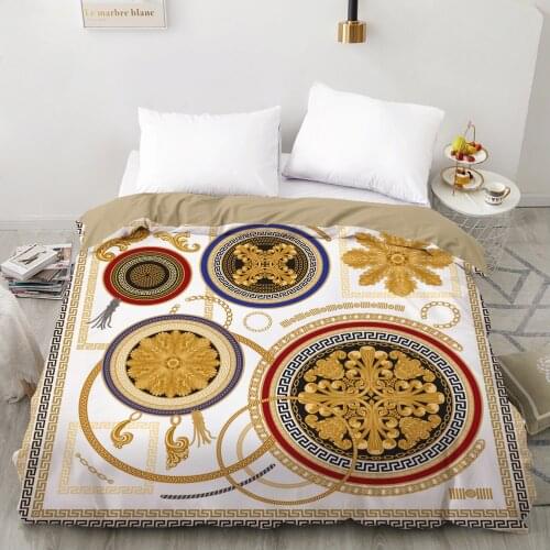 3D Duvet cover Quilt/Blanket/Comfortable Case Luxury Bedding 135 140x200 150x200 200x220 for Home Palace style geometry circle