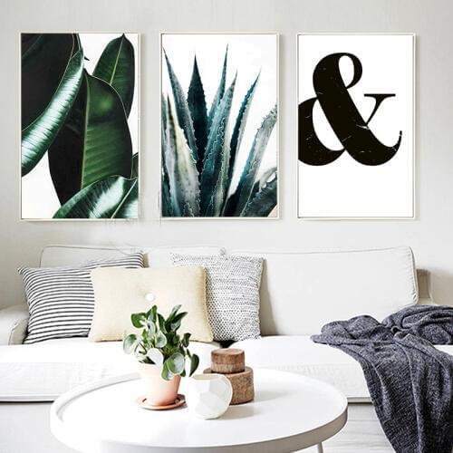 Abstract Minimalist Canvas Black Symbol Painting Nordic Hipster Wall Art Picture Poster Print For Living Room Home Decoration