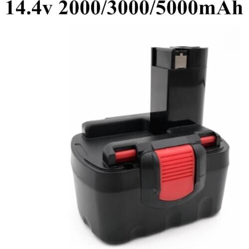 BAT038 14.4V 5000mAh Rechargeable Battery for bosch 14.4V 2000mAh 3000mAh Battery BAT038 BAT040 BAT140 BAT159 BAT041 3660K NI-CD