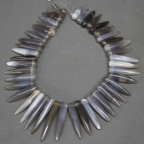 Full Strand Gray Necklace Beads, Pendant Finding, Kindgems Charm Women Super Popularity European Fashion Jewelry