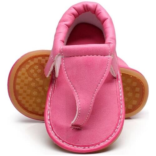 Baby Girl Sandals New Summer Shoes Baby Flats PU Leather Baby Shoes Rubber Sole Girl Floral Sandals Fit For 0-12M
