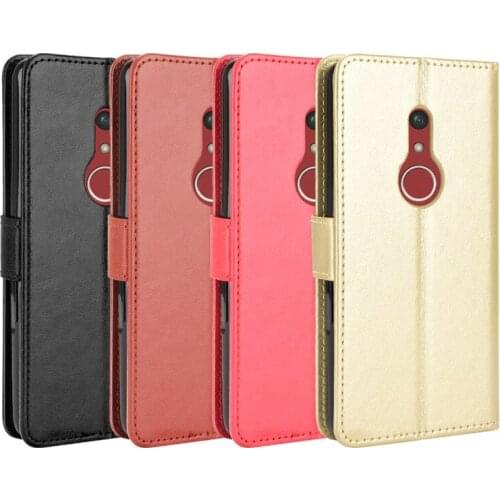 F-41B Case Vintage Business Leather Cover Anti-lost Capa Full Card Slot Stand Holder Coque for Fujitsu arrows Be4 Plus Para