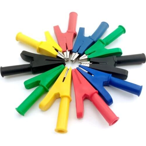 Crocodile Clip 57mm Opening 10mm Power Clip 4mm Hole Crocodile Clip Plug-in High Voltage All Inclusive Sheath 30A / 2KV