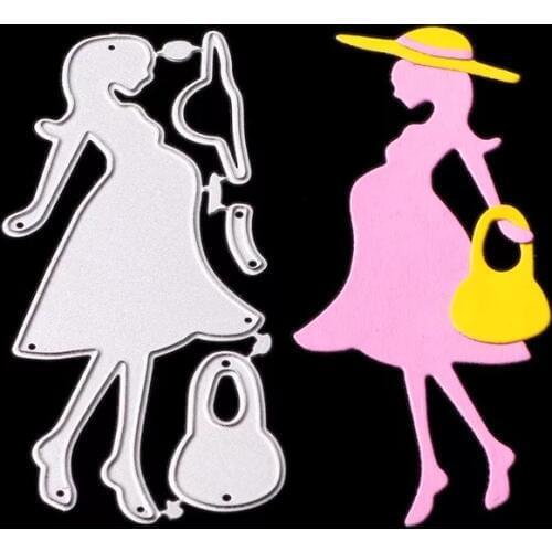 Pregnant woman Metal Cutting Dies Stencils for DIY Scrapbooking/Photo Album Decorative Embossing Paper Cards