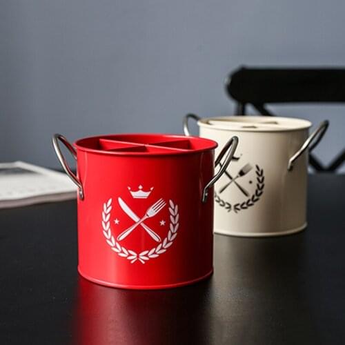 Multifunctional Storage Bucket Tableware Storage Shelf Fork Spoon Chopsticks Tube Household Kitchen Utensil Storage Box Tools