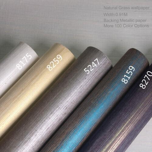 2021 MYWIND Sisal Sample Wallpaper Popular Color Grey Yellow Natural Grasscloth Wallcoverings Size 10×20 CM