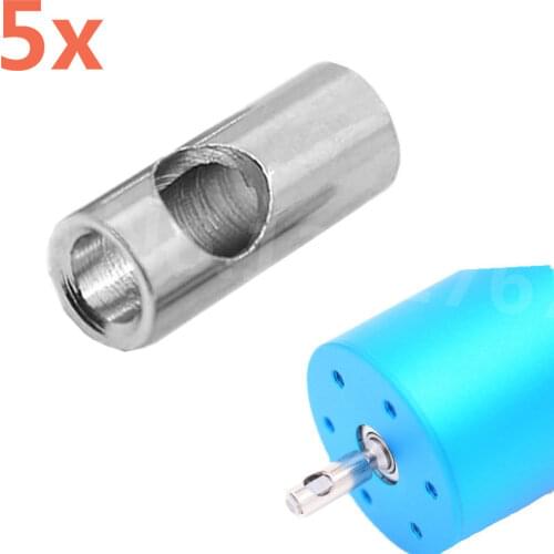 5Pcs Motor Axle 3.17mm To 5mm Change-over Shaft Adapter Motor Shaft Sleeve Remote Control Cars Boat Plane