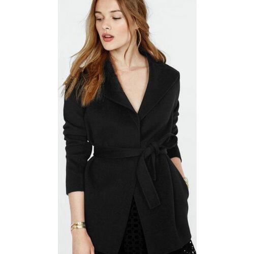 Casual 2020 Spring Winter Woolen coat Women Simple Jacket Overcoat Female
