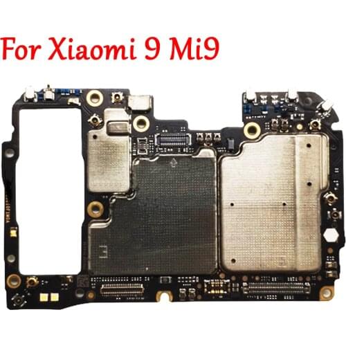 Tested Full Work Original Unlock Motherboard For Xiaomi 9 Mi9 M9 Mi 9 Logic Circuit Board Plate With Chips GLOBAL ROM
