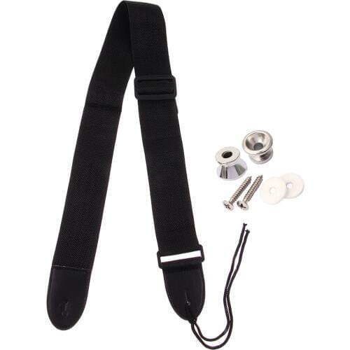Adjustable Guitar Strap Belt with 2pcs Guitar Strap Lock for Acoustic Guitar Accessories