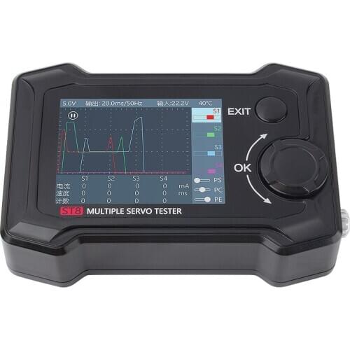 ToolkitRC ST8 2.4inch TFT 7-28V 8channel Servo Integrated Special Tester 4 Independent Interface Signal Test