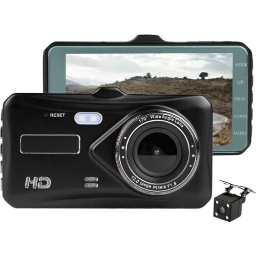 UNCOM DVR Dash Cam 4 inch driving recorder dual lens touch HD night vision car with dvr reversing image