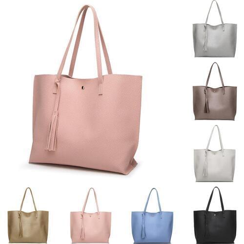 All-Match Korean Style Womens Large Capacity Tote Shoulder Bag Handbag