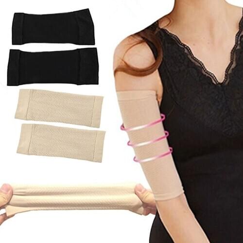 1Pair Arm Sleeves Weight Loss Thin Legs ToneUp Arm Shaping Sleeves Slimming Fat Buster Black Lift Arm Belt Women TSLM1