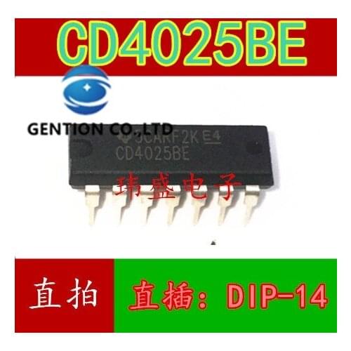 10PCS CD4025 CD4025BE CD4025BCN DIP14 display counter chip in stock 100% new and original