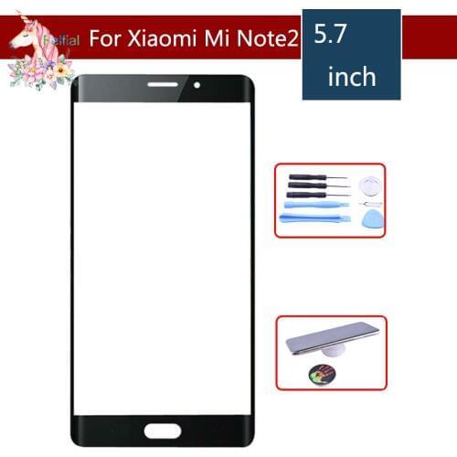 10pcs/lot Original TouchScreen 5.7" For Xiaomi Mi Note 2 Note2 Glass Digitizer Front Outer Panel Lens Replacement Repair Part