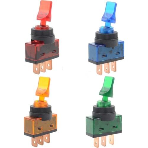 12MM 3 Feets 2 Gears Toggle Switch Plastic Illuminated Toggle Rocker Switch ASW-14D