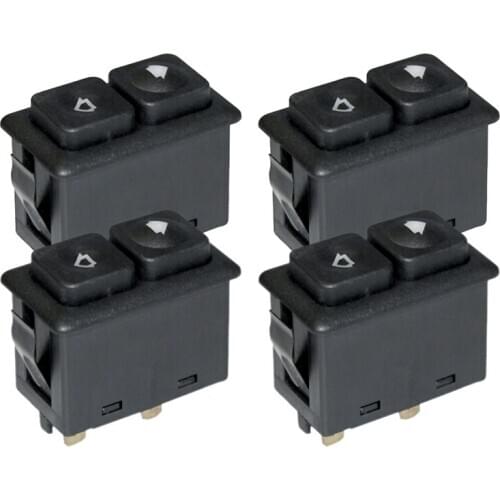 4Pcs Power Window Sunroof Switch Illuminated For Bmw E30 E24 E28 From 09/1986 61311381205 / 61 31 1 381 205