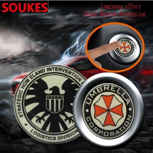 Aluminum Car Decoration Start Button Decoration Sticker For Peugeot 307 206 308 407 207 2008 3008 508 406 208 Mazda 3 6 2 CX-5